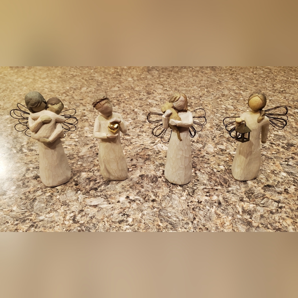 Four Willow Tree Figurines